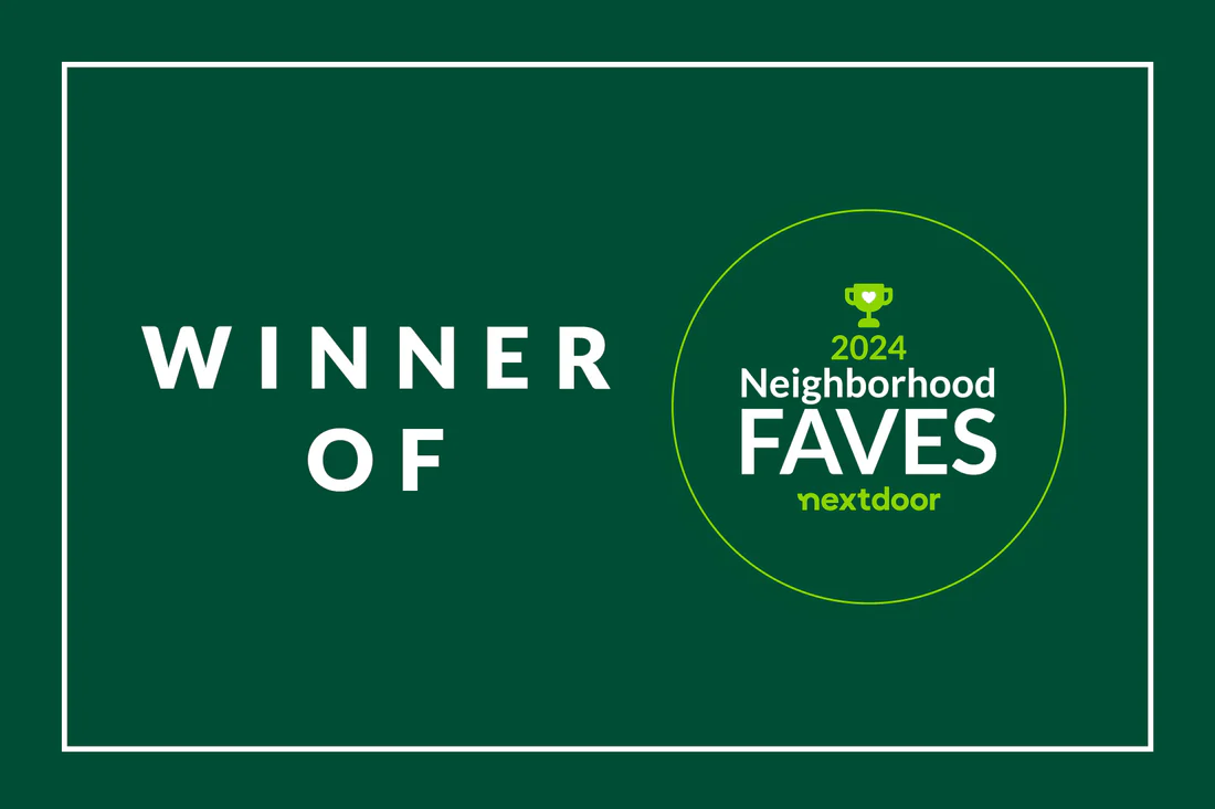Nextdoor Neighborhood Fave 2024 Award Banner